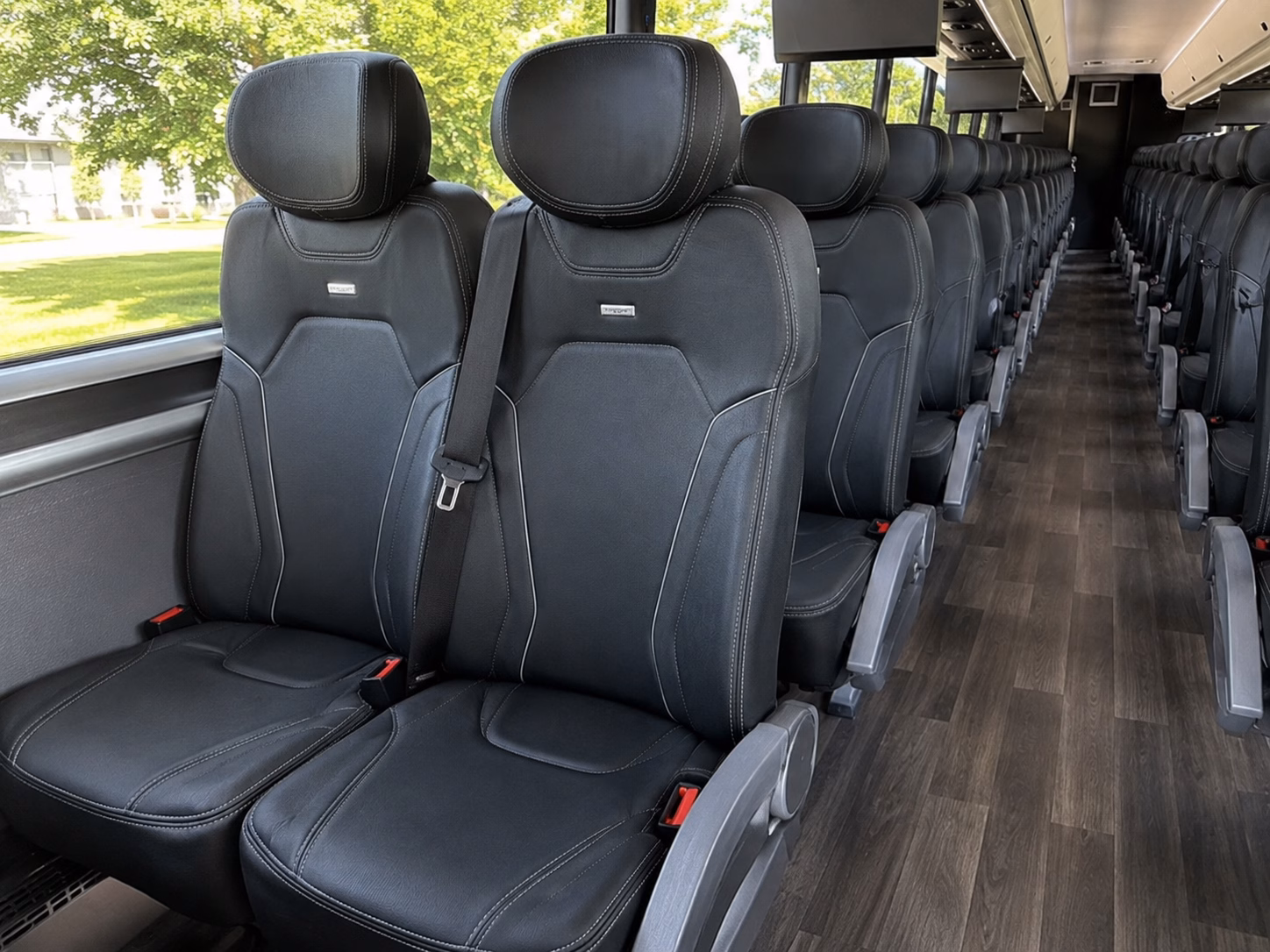 toms river charter bus rental interior